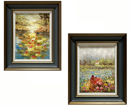 LS-24-30 Set of 2 Painting Arts Solid Wood Frame Size 18.5inx22.5in