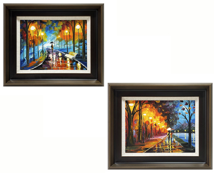 LS-29-37 Set of 2 Painting Arts Solid Wood Frame Size 22.5inx18.5in 