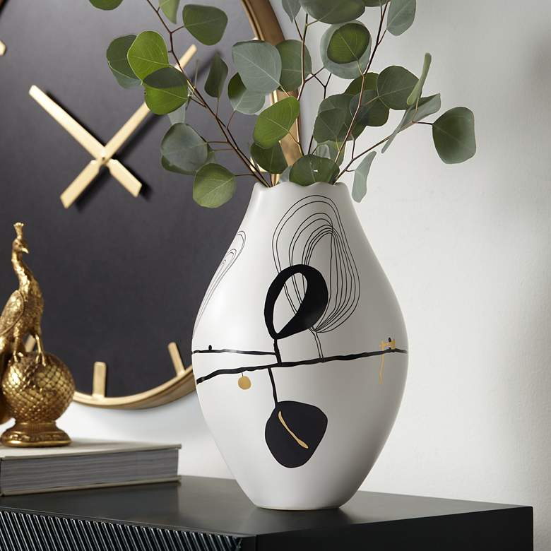 Matte White Tribeca 12 1/2 High Vase