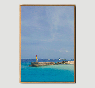 Maldives A - Frame Wall Art Size 20in x 29in