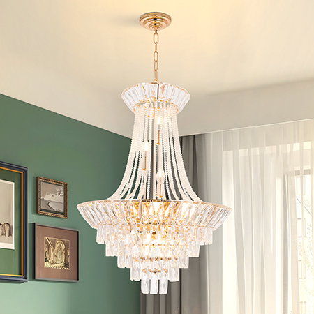 12-Light Gold French Empire Chandelier