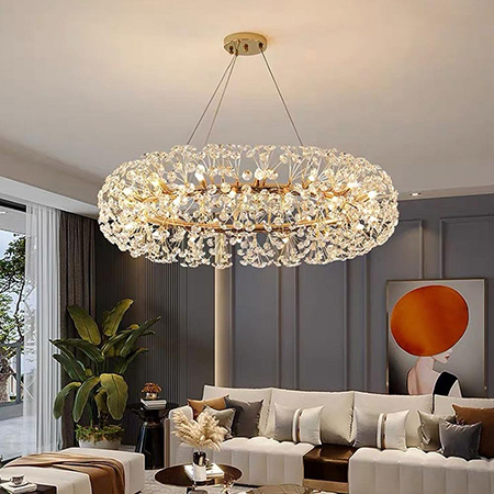 Dandelion Ring Style Crystal Chandelier